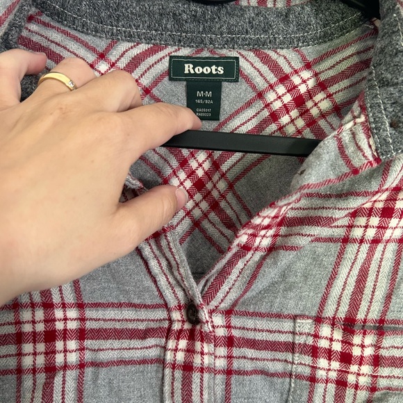 Roots Plaid Button Down - Picture 2 of 3